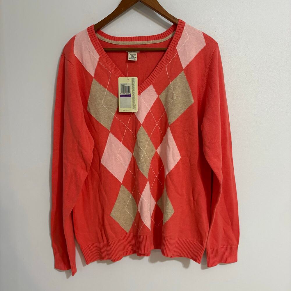 NWT IZOD Women's XXL Vested Long Sleeve Sweater Cardigan